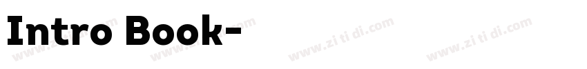 Intro Book字体转换